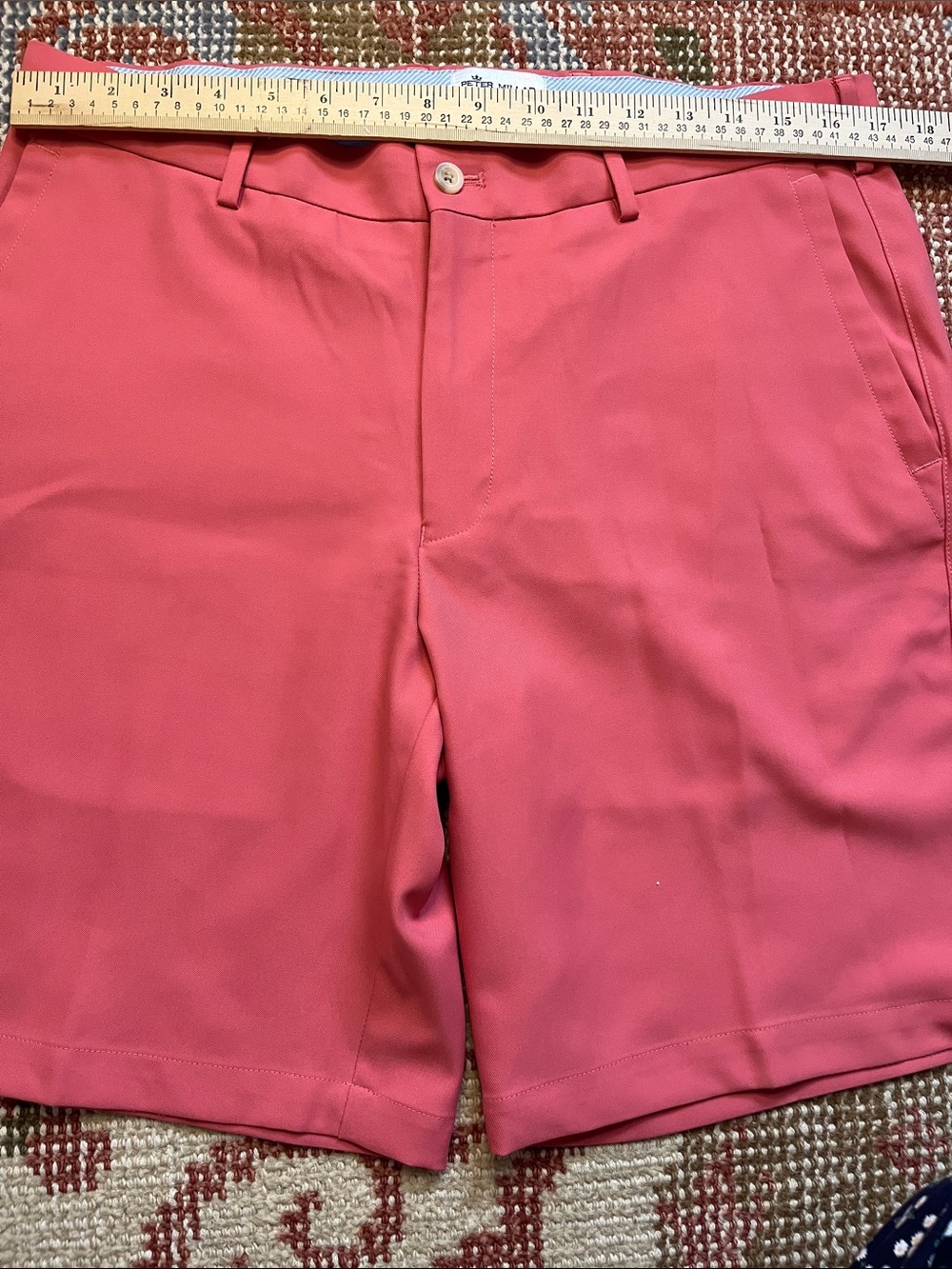 Peter Millar Men’s Coral Pink Performance Golf Shorts 34 Moisture Wicking - Picture 3 of 9